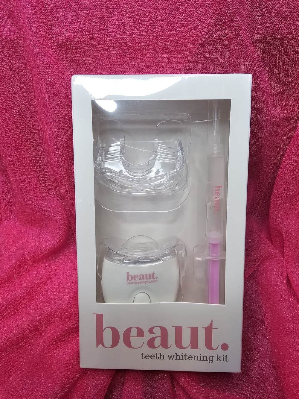 Pink Teeth Whitening Kit - LED Whitening System